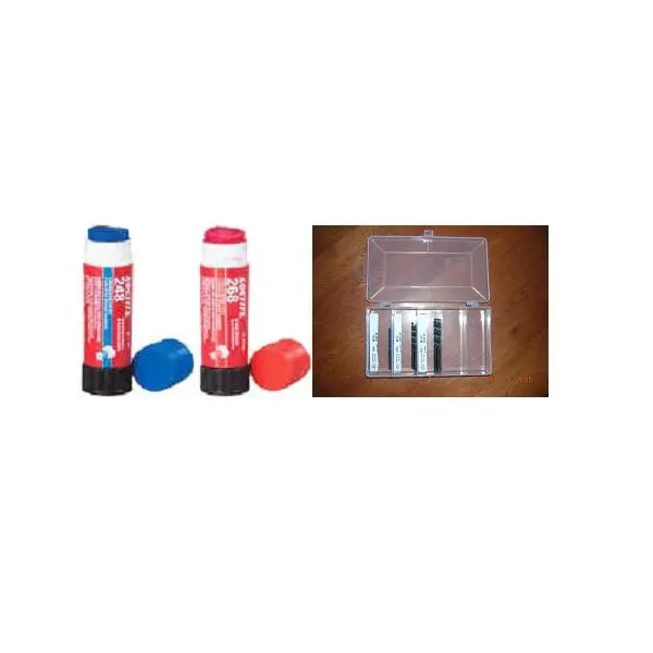A picture of some toothpaste tubes and a plastic container.